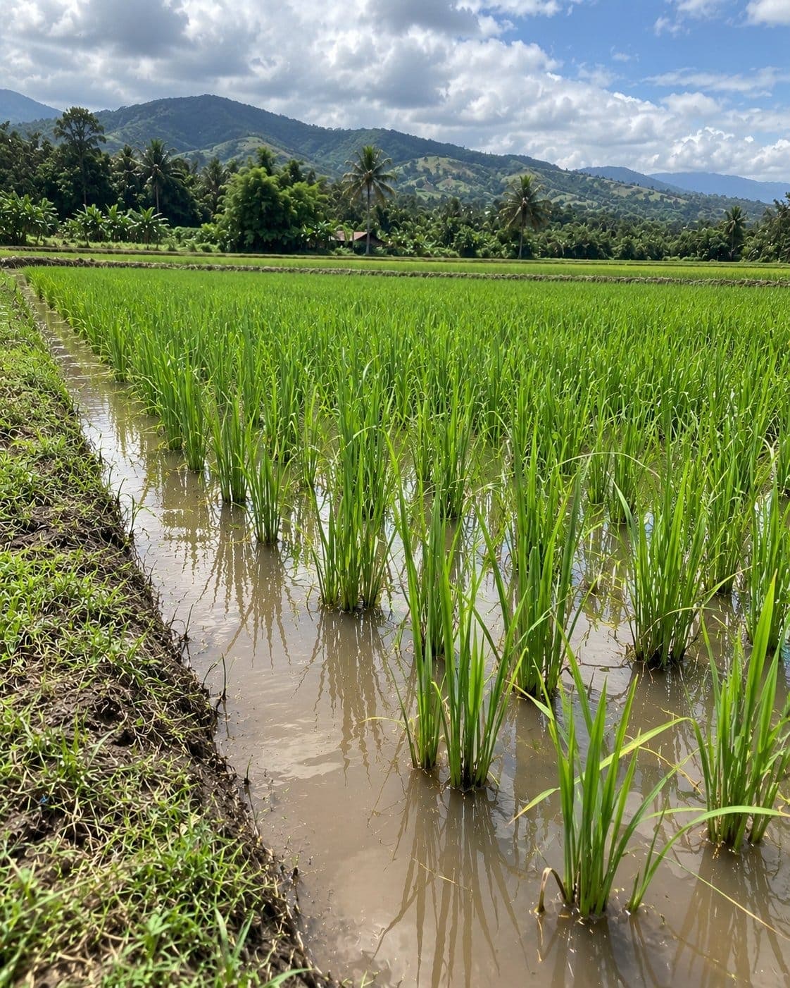 Foto 2 de Riego por inundación en campo
